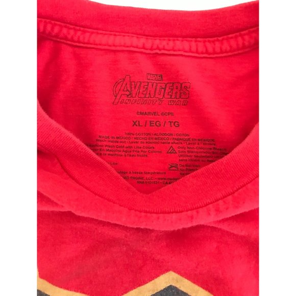 Marvel Avengers Spiderman Mens XL Red Graphic T Shirt *5 - Picture 4 of 6